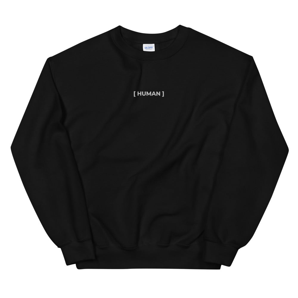 Unisex [ HUMAN ] Embroidered Sweatshirt