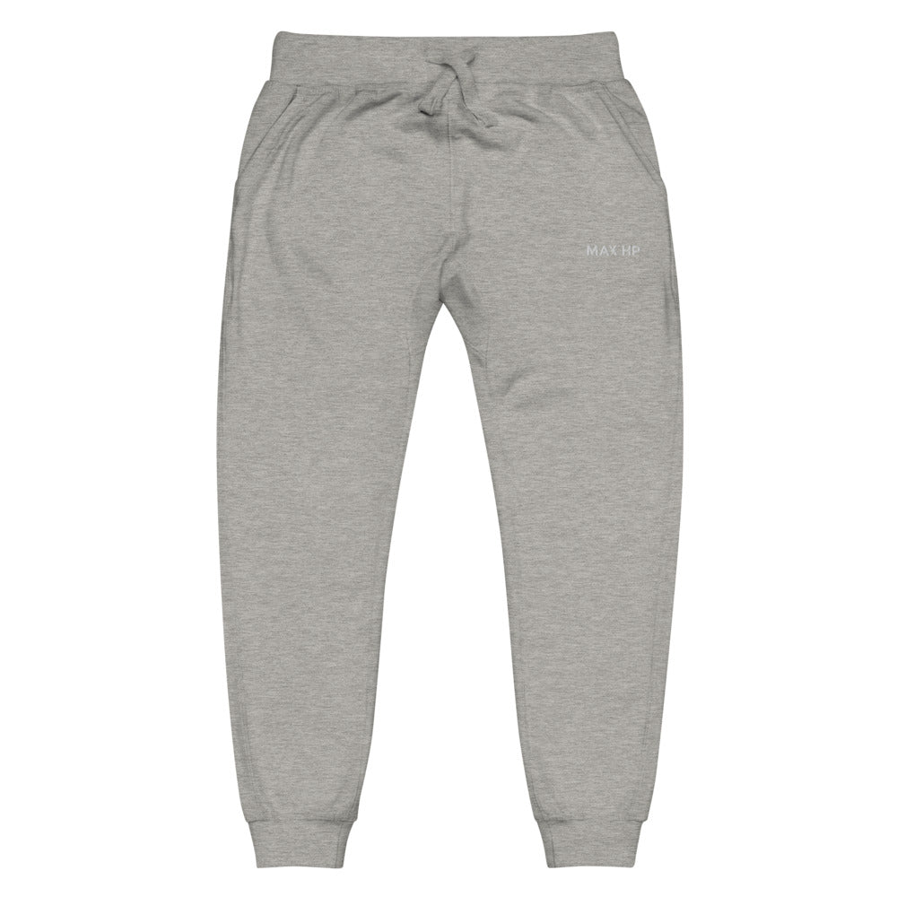 Brand Embroidered fleece joggers